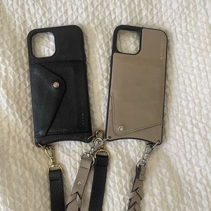 Set of Bandolier iPhone 12 Pro Max Phone Cases with Straps